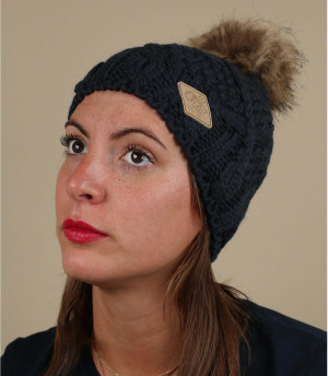 Bommel Mütze blau Picture Jude off dark blue